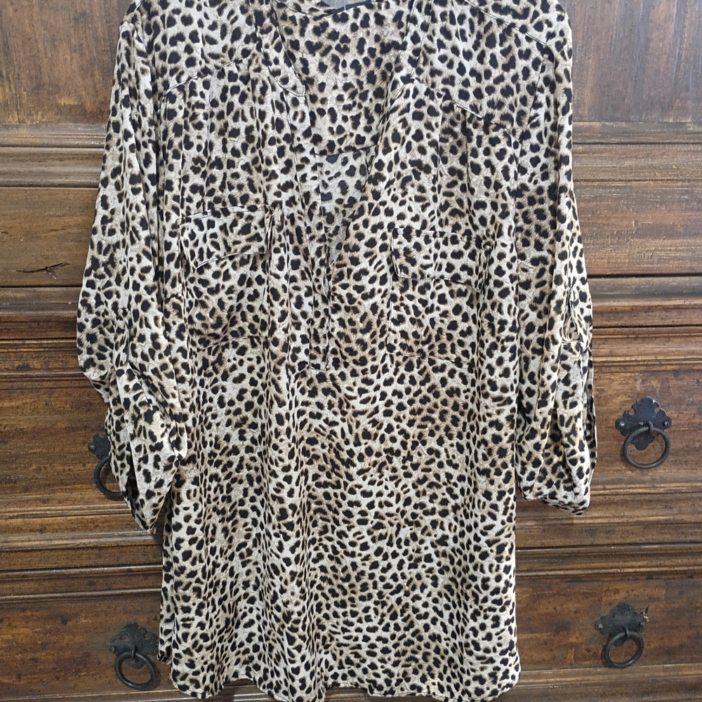 Leopard Print Women's Top